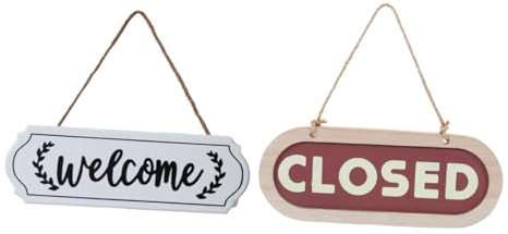 HOODANCOS Support De Porte Pour Garder La Porte Ouverte Panneau En Bois Ouvert Et Fermé Pour Les Entreprises Et La Décoration Extérieure