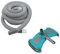 BUUNHI Kit Pulizia Piscina Kit di Pulizia per Piscine da 2 Pezzi, Sia interrate Che Fuori Terra, Resistente alla corrosione e ai Raggi UV aspiratore Piscina