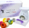 BOUGIE MAGIE - Coffret Floral - Lin - Muguet - Bois de Rose - Fleur de Sakura - 16Pcs - 256Grs - 1 Brule Parfum - Fondant Parfumé pour Bruleur en Cire de Soja Naturelle Fait Main - Coffret Cadeau