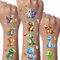 Dinosaurier Glitzer Tattoo Set Kinder, 12 Blätter Dino Temporäre Glitzer Tattoo Kinder, Dinosaurier Spielzeug Geschenk, Dino Geburtstag Deko Party, Mitgebsel Kindergeburtstag Junge