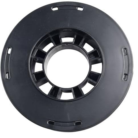 Cable Reel, Empty Wire Wrap Drum for Organizing Cables, Christmas Lights, Rope, and Ethernet Cables Black