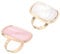 NOLITOY Create Your Own Nail Art Pcs Resin Marble Mixing Plates for Finger Ring Mixing