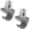 XEBRAD 2 stücke Grau Auto ABS Sonnenblende Haken Halterung Retainer 74348-33040 Sonnenblenden-Clips