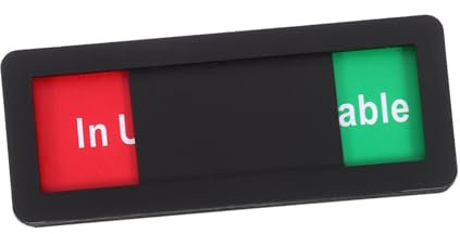 DOITOOL Panneau Coulissant Indicateur État Pour Porte De Bureau Ou Salle De Bain Bascule Entre Service Et Blanc Design Élégant