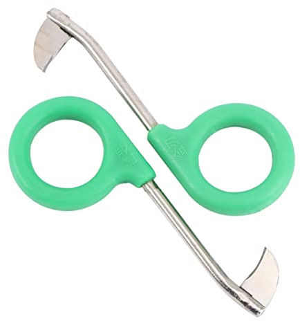TOBBOMEY 2 Pièces Outils de Jardinage Coupe pour Arbres Fruitiers Cisailles à Écorcer pour Vigne Jujube Pêcher Couteau Lame Fine Vert