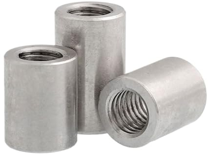 Dado di accoppiamento tondo lungo, dadi di accoppiamento in acciaio inossidabile 304 M3 M4 M5 confezione da diverse misure (M5x 8x10-3 pezzi)(M3x 6x5 5pcs)