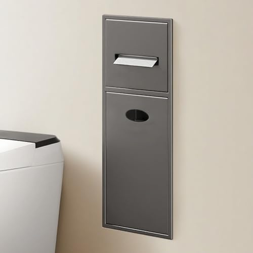 Edelstahl-Wandregal – Badezimmer-Organizer mit großem Fassungsvermögen für Toilettenpapier, WC-Bürste und Duschaufbewahrung im Wohnzimmer, Küche oder Schlafzimmer