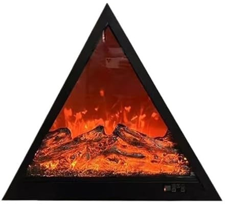 Elektrischer Kamineinsatz Dreieck Wandmontierte dekorative Kamine LED-Simulationsflamme Wandkamin(Klein)