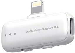 SMALLRIG S70 Mic Lightning Wireless Receiver S70RX-L für iPhone/iPad, professionell abgestimmt von einem Grammy-Gewinner für Broadcast-Qualität in Vlog, Live-Streaming & Content Creation (Weiß) 5784
