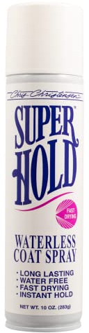 Chris Christensen Hold For Sure, Coat Spray, Groom Like a Professional, Super Strong Hold, Humidity Resistant, Natural Look & Feel, Made in the USA, 295ml