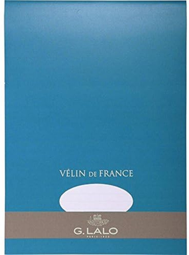 Lalo 13000L Schreibblock Vélin de France (DIN A4, 21 x 29,7 cm, 50 Blatt, 100 g) weiß