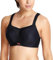 Panache Damen High Impact Underwire Bra Sport-BH, Undurchsichtige, Schwarz, 34HH