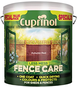 Cuprinol LMFCAR6L 6 Litre Less Mess Fence Care - Autumn Red