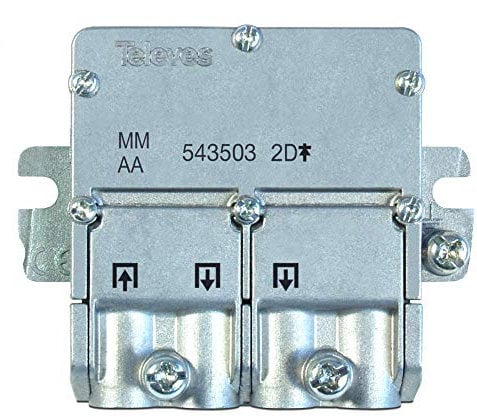 Televés 543503 543503 - Mini Repartidor 5 2400 mhz easyf 2D 4.3/4db, Acero Inoxidable, 1 unidad