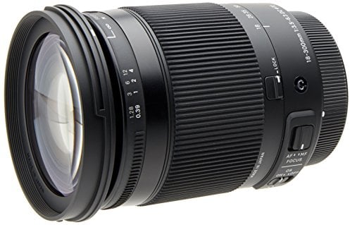 Sigma Obiettivo 18-300mm-F/3.5-6.3 AF DC Macro OS HSM (C), Attacco Canon, Nero