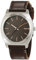 Nixon Damen-Armbanduhr Time Teller Gray/Rose Gold/Brown Analog Quarz Leder A0452066-00