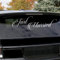Slaf Ltd. (50x17 cm) Just Married Vinyl Car Decal Design/Wedding Cling Banner Decoration Quote Sticker/Decals Back Car Window Mirror + Free Random Decal Gift