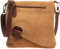 LECONI Umhängetasche für Damen Crossbag Veloursleder Echtleder Natur Damentasche Schultertasche Ledertasche Freizeittasche für Frauen Wildleder Handtasche 29x29x6cm cognac LE3027-VL