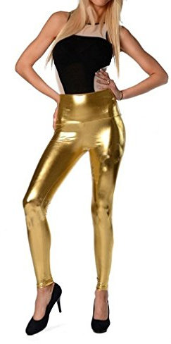 Dykmod Leggings Lang Gold, M - 38