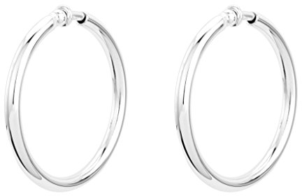 Traveller Ohrclip Creolen - Damen - Ø 45mm - platiniert - 155053