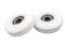 Chiloskit 2 Stück 50 mm U-Nut Nylon Kugellager Führungsrolle Rollen Rolle für 6, 8,10 mm Seil, 608zz Riemenscheiben-Lager
