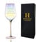 howson london Personalised Engraved Wine Glass Lustre Wine Glass Wedding Bridesmaid Birthday Gift 21st 30th 40th 50th Luxury Gift for Christmas Birthday