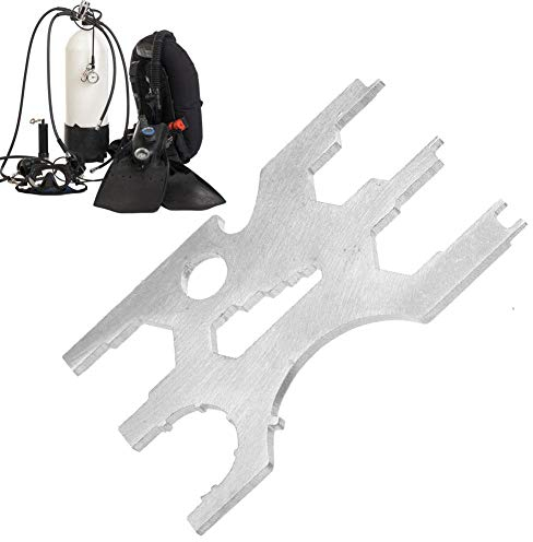 Keenso Tauchen Multi Tool, Edelstahl Tauchen Multi Tool Atemregler Kreditkarte Kits Reparatur Ausrüstung Tauchen Wassersport