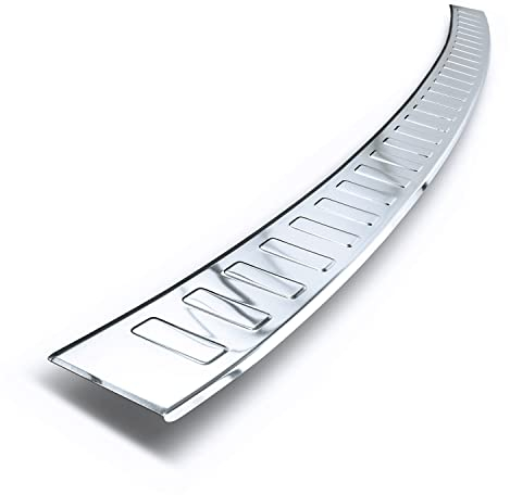 teileplus24 AL130 Ladekantenschutz Aluminium kompatibel mit Mercedes GLC X253 2015-2022, Farbe:Silber