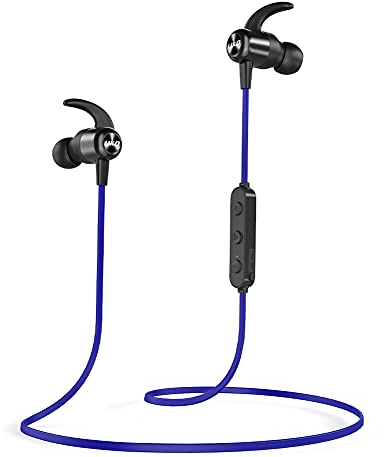 UXD Bluetooth-Kopfhörer, kabellose Bluetooth-Kopfhörer, Bluetooth-Kopfhörer mit CVC 8.0 eingebautem Mikrofon, 20 Stunden Nutzungszeit, IPX7 wasserdicht, Bluetooth-Kopfhörer Sport