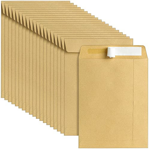 C5 229 x 162 mm 100gsm Self Seal Pocket Envelopes, No Window, Brown Mailing, Greeting Card Invitation for School Home Office Ecommerce - Pack of 20 C5BR020