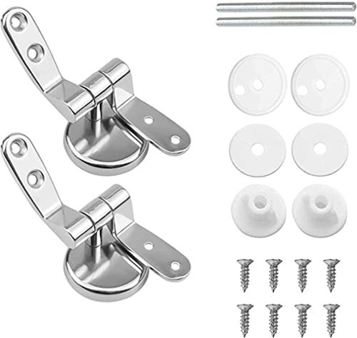 Charnière wc Charniere Abattant Utilisé pour Installer des Pièces de Siège de Toilette Fixes - Matériau en Alliage de Zinc