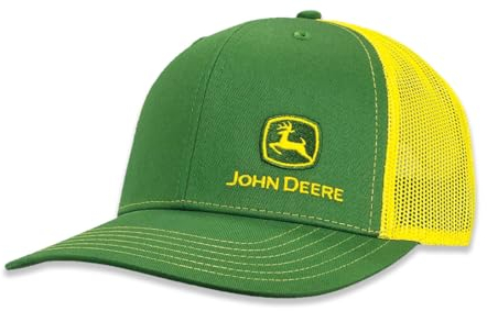 John Deere Baseballkappe, Trucker-Mütze, 13083359Gr Aktuelle vorne links, Baseballkappe, Trucker-Mütze, Markenzeichen, Emb Gryw, Grün/Gelb, Grün/Gelb, Einheitsgröße