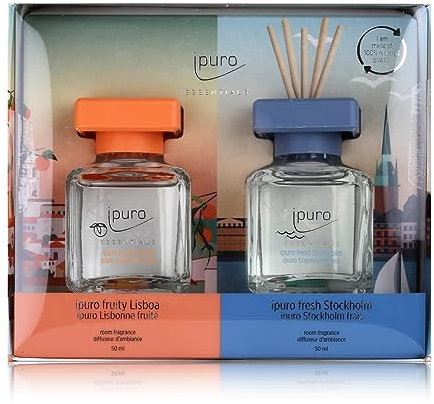 Ipuro fruity Lisboa & fresh Stockholm 2x50ml - Duftöl Raumduft (1er Pack)