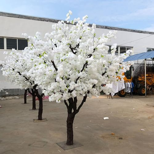 Künstlicher Sakura-Baum,Lebensechter Weißer Künstlicher Kirschblütenbaum,Handgefertigte Künstliche Sakura-Seidenblume Für Die Hoteldekoration Im Innen- Und Außenbereich, Atemberaubende Breite (Size :