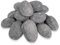 24Uds Gas Fire Pozo de Cerámica Piedras Decorativas Grises Chimenea Rocas para Chimenea Interior Exterior Decoración de Chimenea de Gas 24 Redondo 3/2-5/2 Pulgadas Tamaño (Gris)