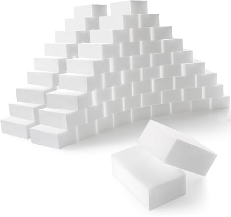 100 Stück Radierschwamm für weiße Wände, Schuhe und Böden, Zauberschwamm Magic Eraser für alle Arten von Flecken,Reinigungs Schwamm für Küche, Bad, Möbeln,Türen