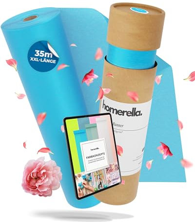 Homerella Vlies Tischläufer in Mintgrün (30cm x 35m), dekoratives Tischband, Festliche Tischdeko für Geburtstage & Hochzeiten, Taufe, Konfirmation, edle Dekoration zu besonderen Anlässen