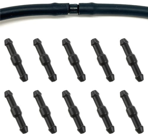 Fc'Noqgn Juego de Manguera Limpiaparabrisas Coche Universal, con 10 Conector, Negro