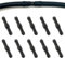 Fc'Noqgn Juego de Manguera Limpiaparabrisas Coche Universal, con 10 Conector, Negro