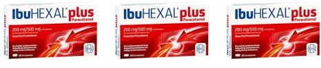 IBUHEXAL plus Paracetamol 200 mg/500 mg Filmtabl. (3x 20St)