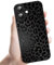 Coalbooliy Handyhülle für iPhone 16 hülle 6,1'', Aesthetic Leopard Leoparden Muster Design Schwarz Weiche TPU Silikon Stoßfest Kameraschutz Schutzhülle Bumper Ultra Dünn Mädchen Case, 04