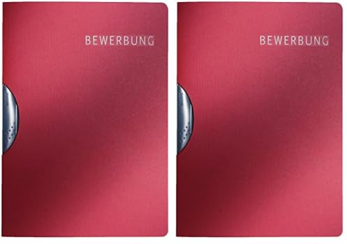 Leitz 39730028 Bewerbungsmappe (Elegant bordeaux) (Packung mit 2)