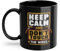 Taza de café con texto Keep Calm Don't Touch Wires (13790W)