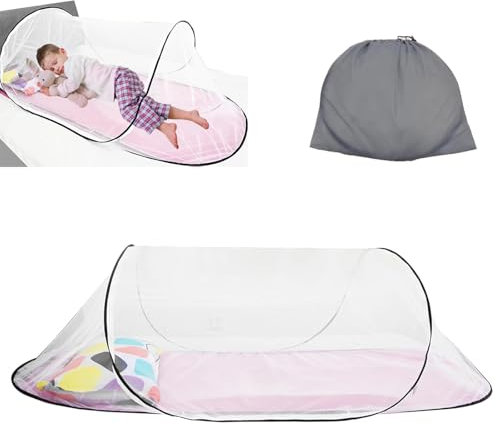 YFCJYBF Faltbares Mückennetz Faltbares Mückennetz，ultraleichtes Pop-up Moskitonetz, Tragbare Campingzelte, Familien Moskitonetz Betten, einfache und schnelle Installation