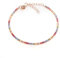 Louis Ciocchetti dal 1887 Bracciale Tennis Argento Rosato 925 con Zirconi 5A, Gioiello Elegante RegolabilenDonna, Idea Regalo Raffinata con Packaging Lusso, Qualità Made in Italy (Arcobaleno, 2mm)
