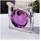 ZNQNDSR Brique de Verre Les Blocs De Verre Colorés Transparents Protègent L'intimité des Briques De Cristal Latérales, des Carreaux De Verre Carrés pour La Décoration des Hôtels À Domicile(Purple)