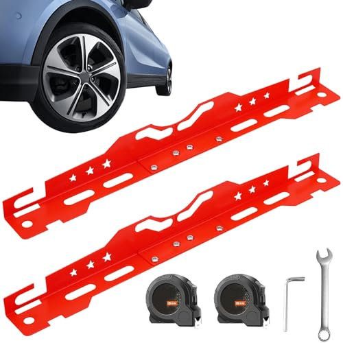 Generisch Rad-Ausrichtungs-Set | Spurplatten-Set für Achsvermessung - Hochfeste & Robuste Platten für PKW, LKW