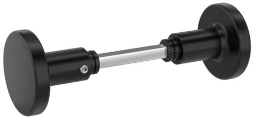 AwmnSrman Türknauf Türgriff mit Vierkant 8 mm Türknauf Drehbar Für Türstärke 38-50mm Schwarz