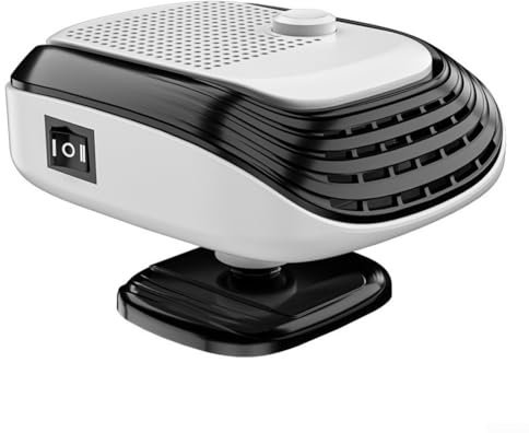 Riscaldatore compatto per auto, 24 V, dispositivo di riscaldamento rapido per sbrinamento e raffreddamento estivo del parabrezza (bianco)