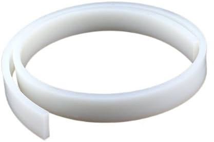 Quadratische, flache Streifen aus weißem Gummi, 1 Meter lange, wasserdichte Dichtungsstreifen aus Silikon(0.5MM*5MM)